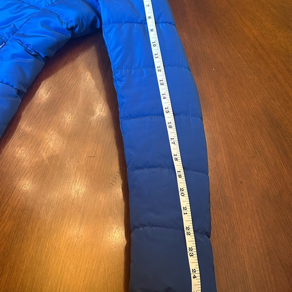 Love Moschino Blue Quilted Puffer Jacket Heart Zipper Designer - Picture 10 of 11